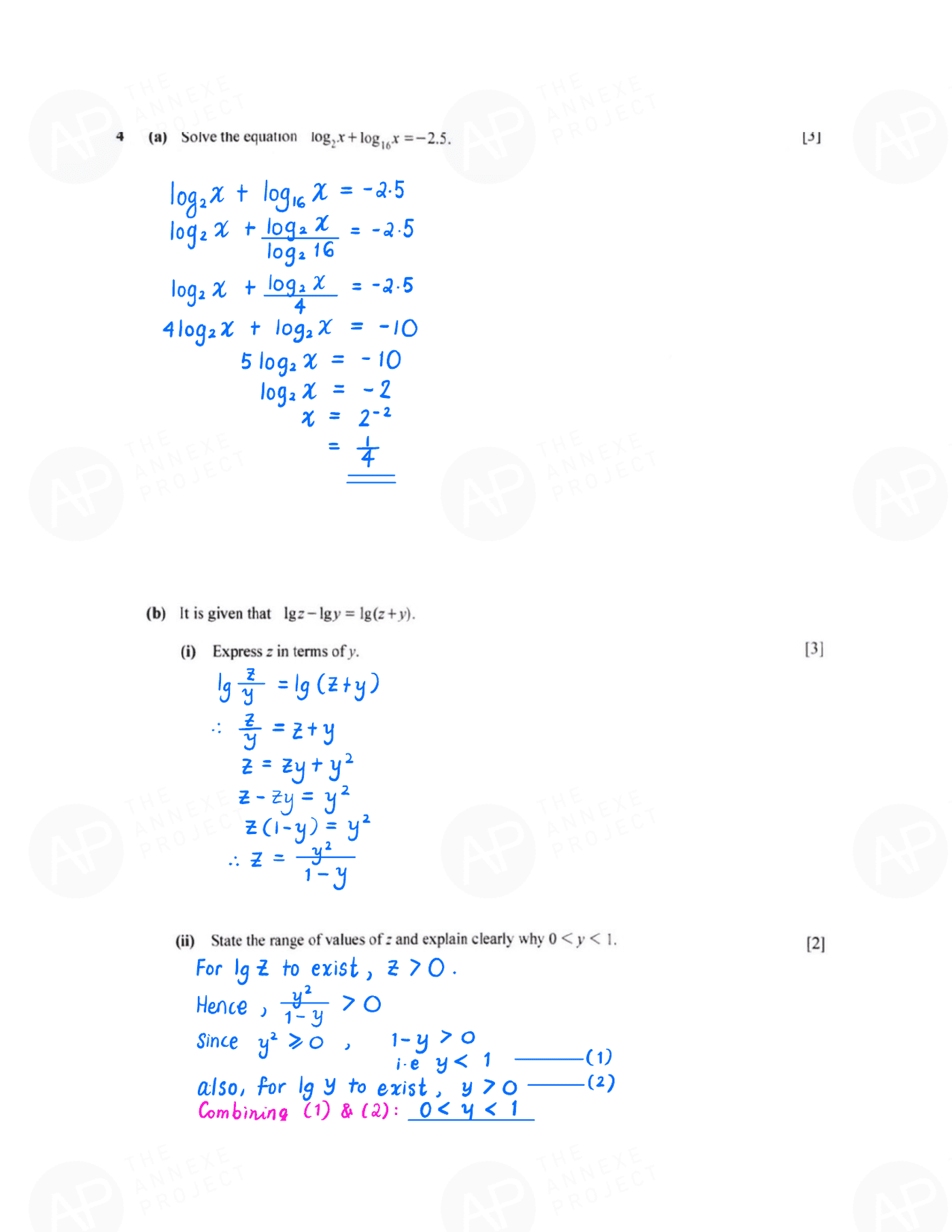 2019 GCE O LEVEL A MATHEMATICS PAPER 2 SOLUTION 5 2019 O Level A Math Paper 2 Solution page 05 fs8