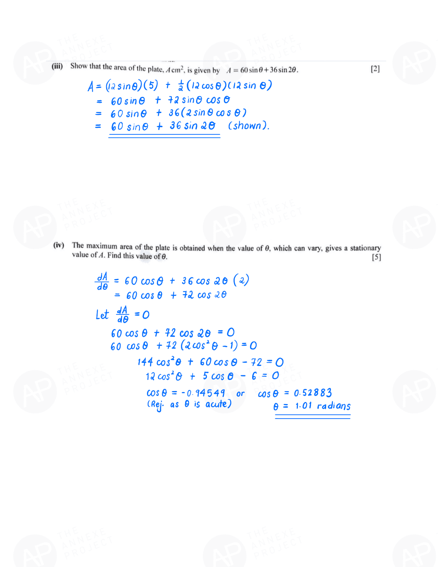 2019 GCE O LEVEL A MATHEMATICS PAPER 2 SOLUTION 16 2019 O Level A Math Paper 2 Solution page 16 fs8