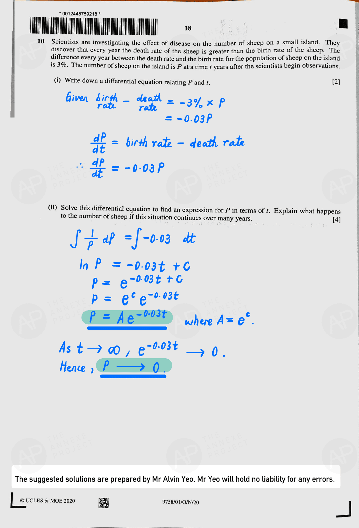 2020 A level H2 Mathematics Paper 1 page 18 fs8