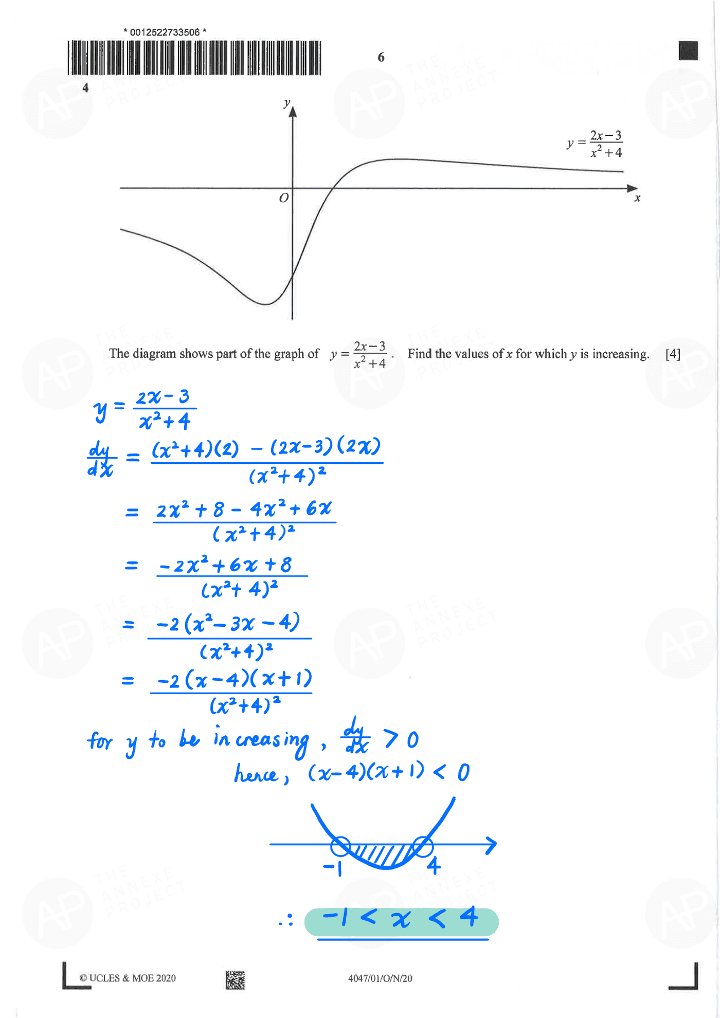 2020 O Level A Math Paper 1 page 06 fs8