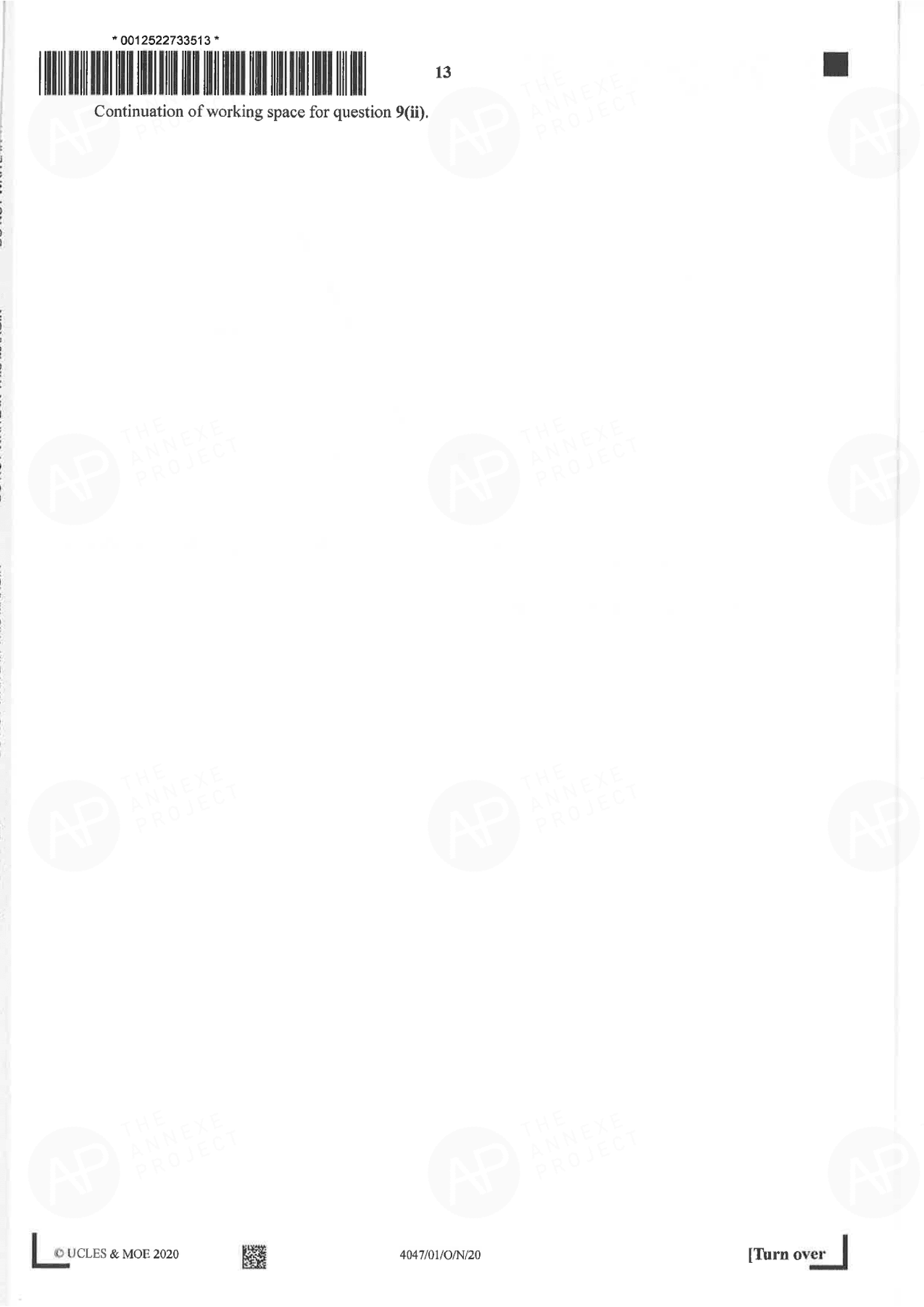2020 O Level A Math Paper 1 page 13 fs8
