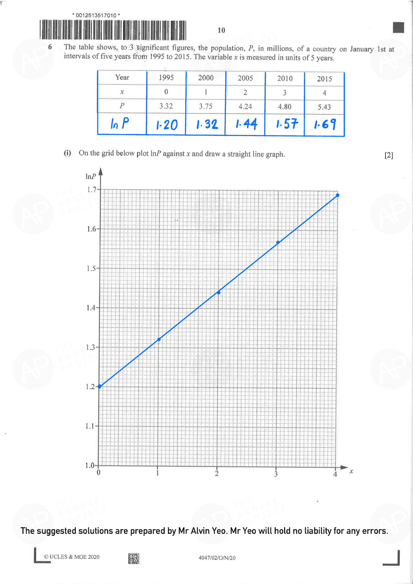 2020 GCE O LEVEL A MATHEMATICS PAPER 2 SOLUTION 8 2020 O Level A Math Paper 2 Solutions page 08 fs8