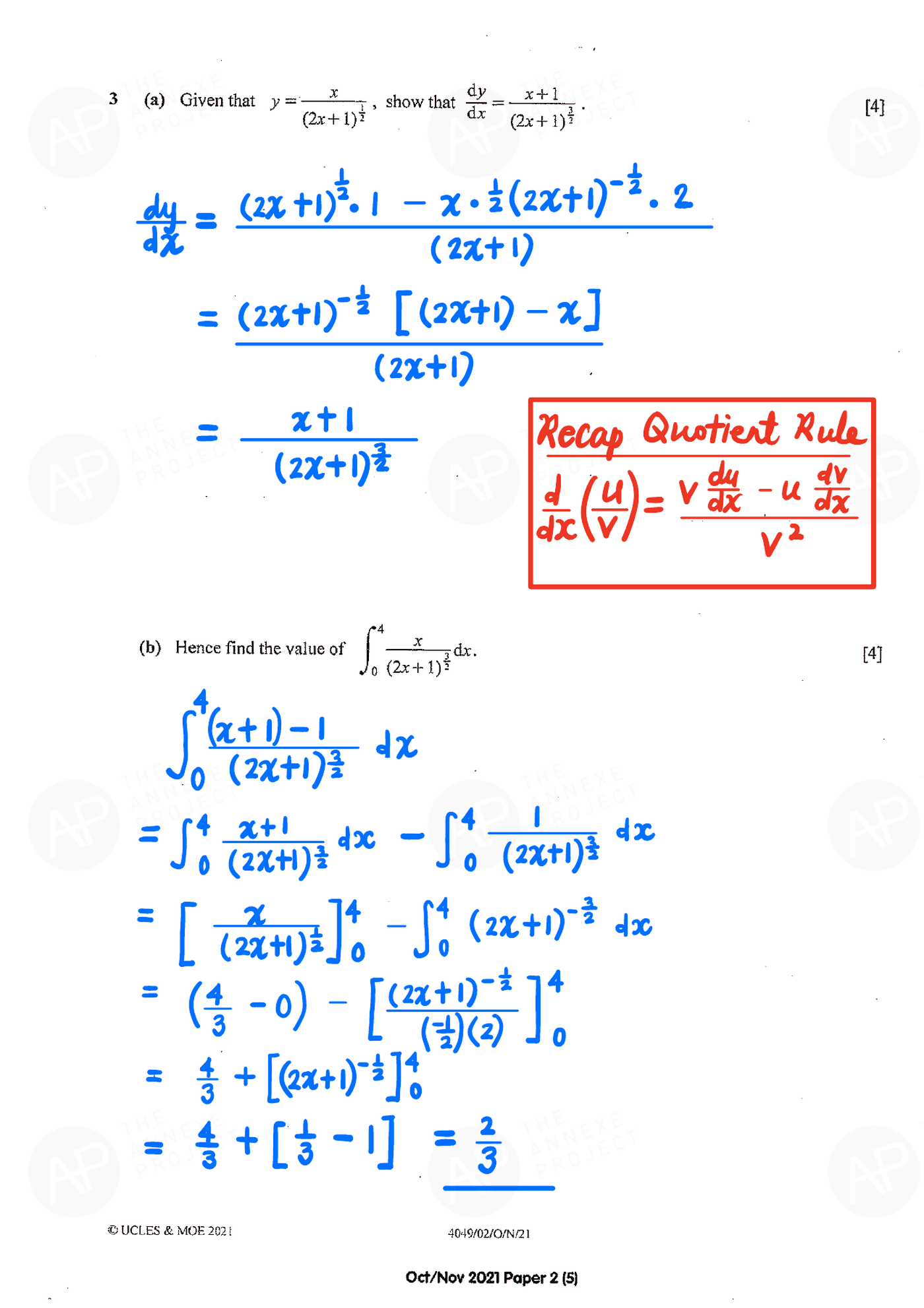 2021 O Level A Math Paper 2 page 05 fs8
