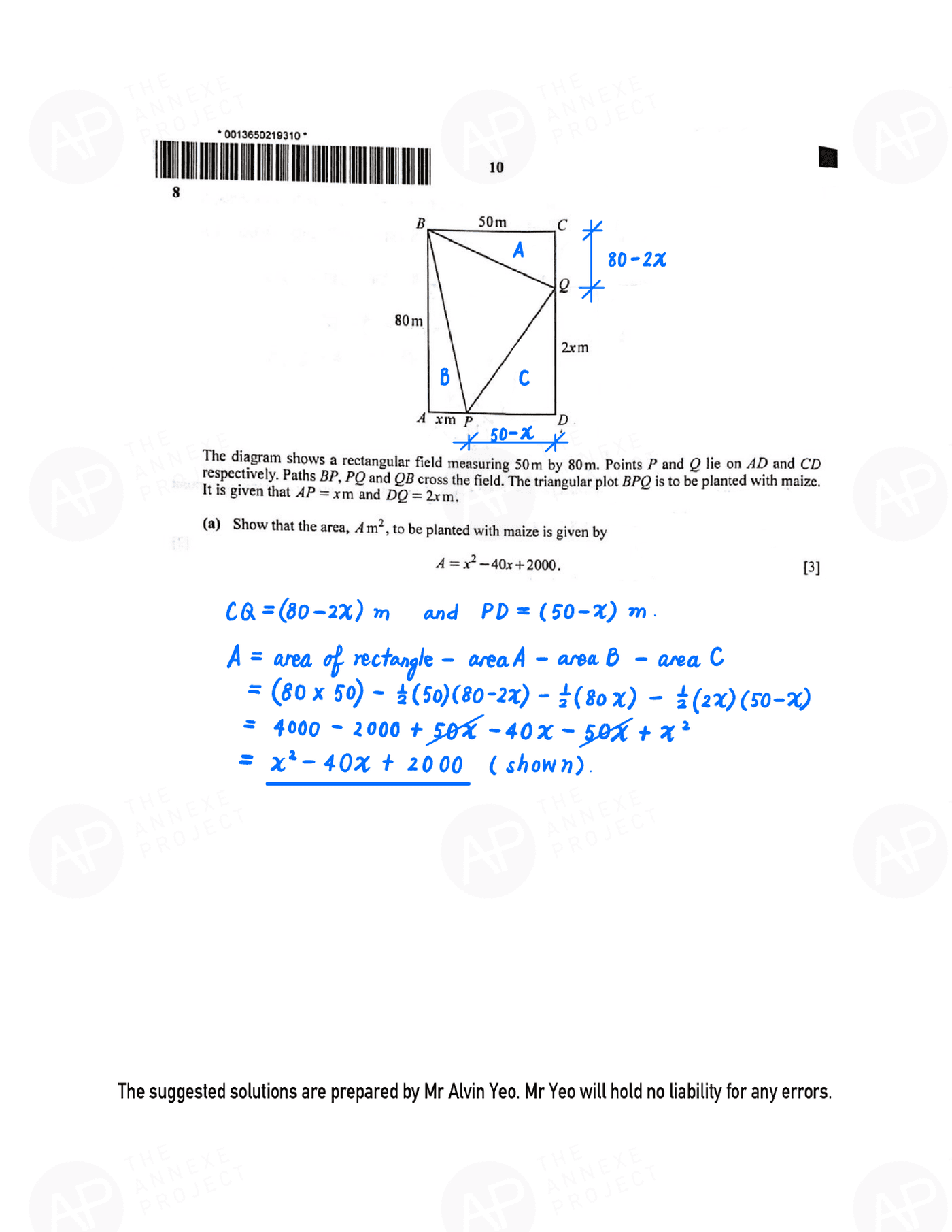 2021 O level A Math Paper 1 page 10 fs8