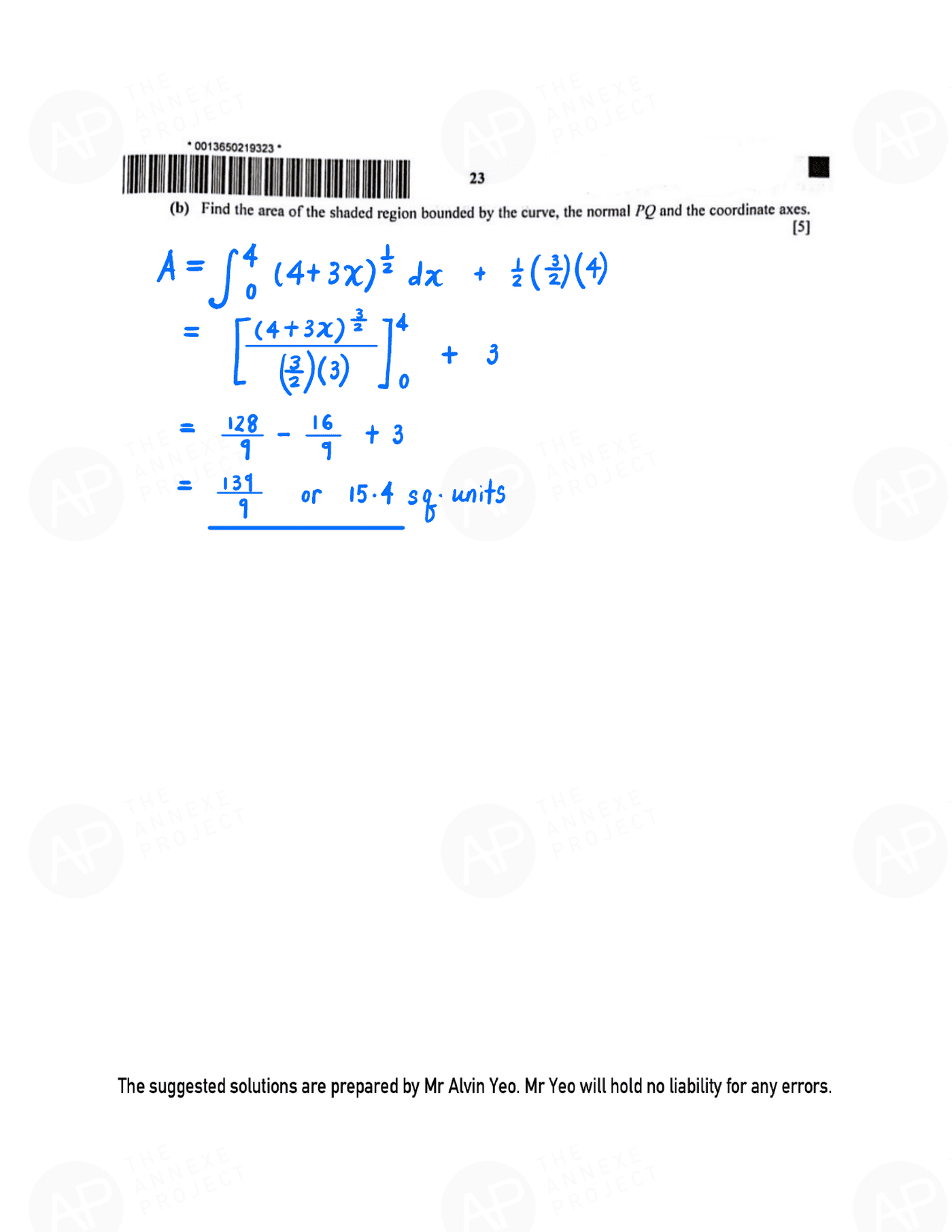 2021 O level A Math Paper 1 page 23 fs8