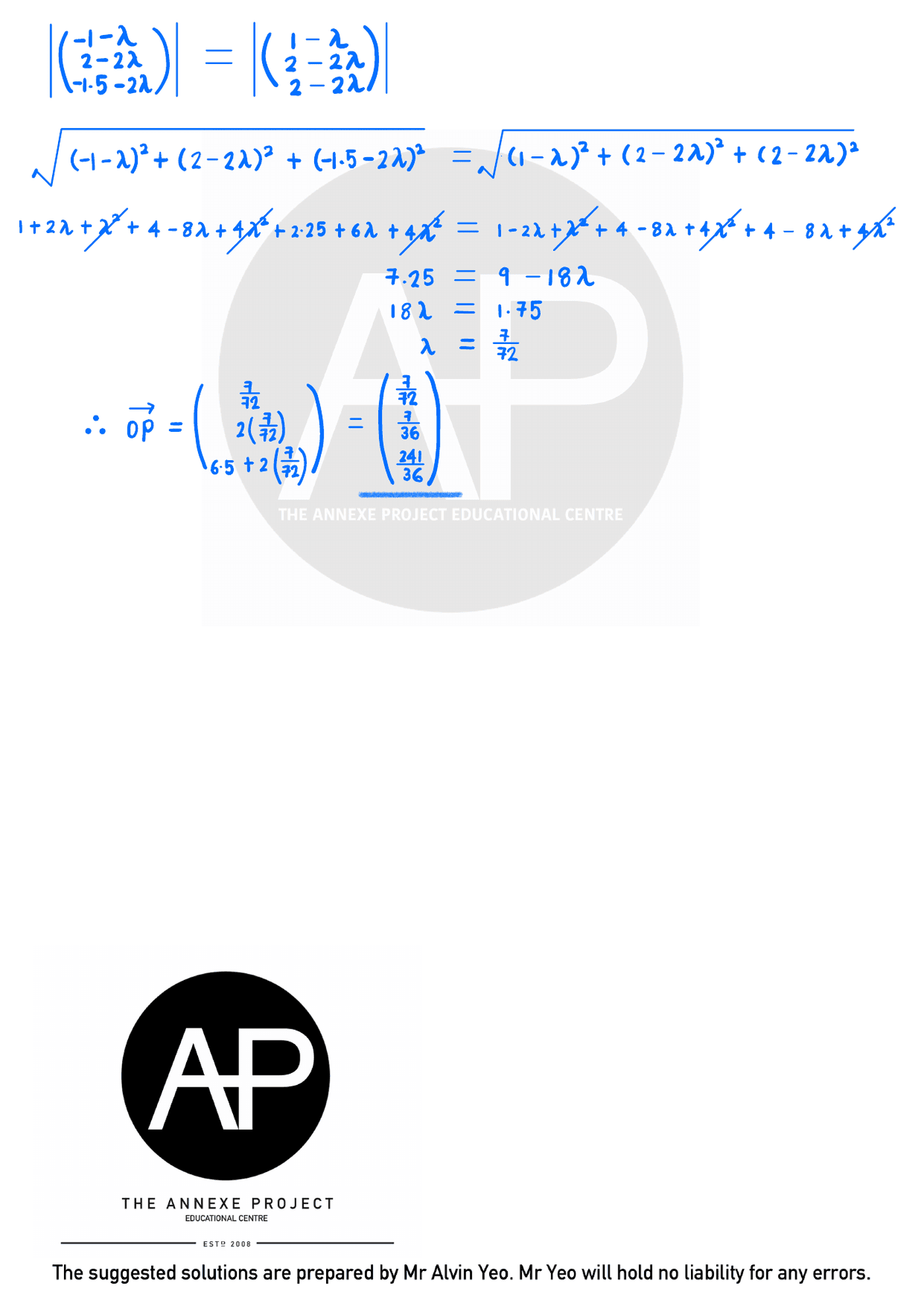 2023 GCE A LEVEL H2 MATHEMATICS PAPER 2 SOLUTION 7 2023 A Level H2 Mathematics Paper 2 page 07