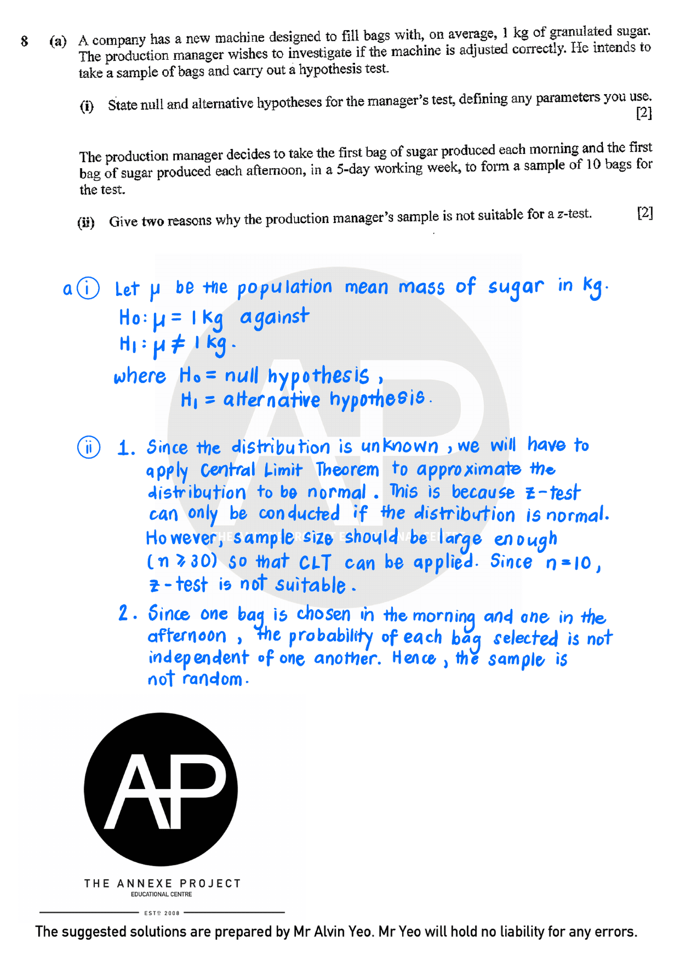 2023 GCE A LEVEL H2 MATHEMATICS PAPER 2 SOLUTION 14 2023 A Level H2 Mathematics Paper 2 page 14