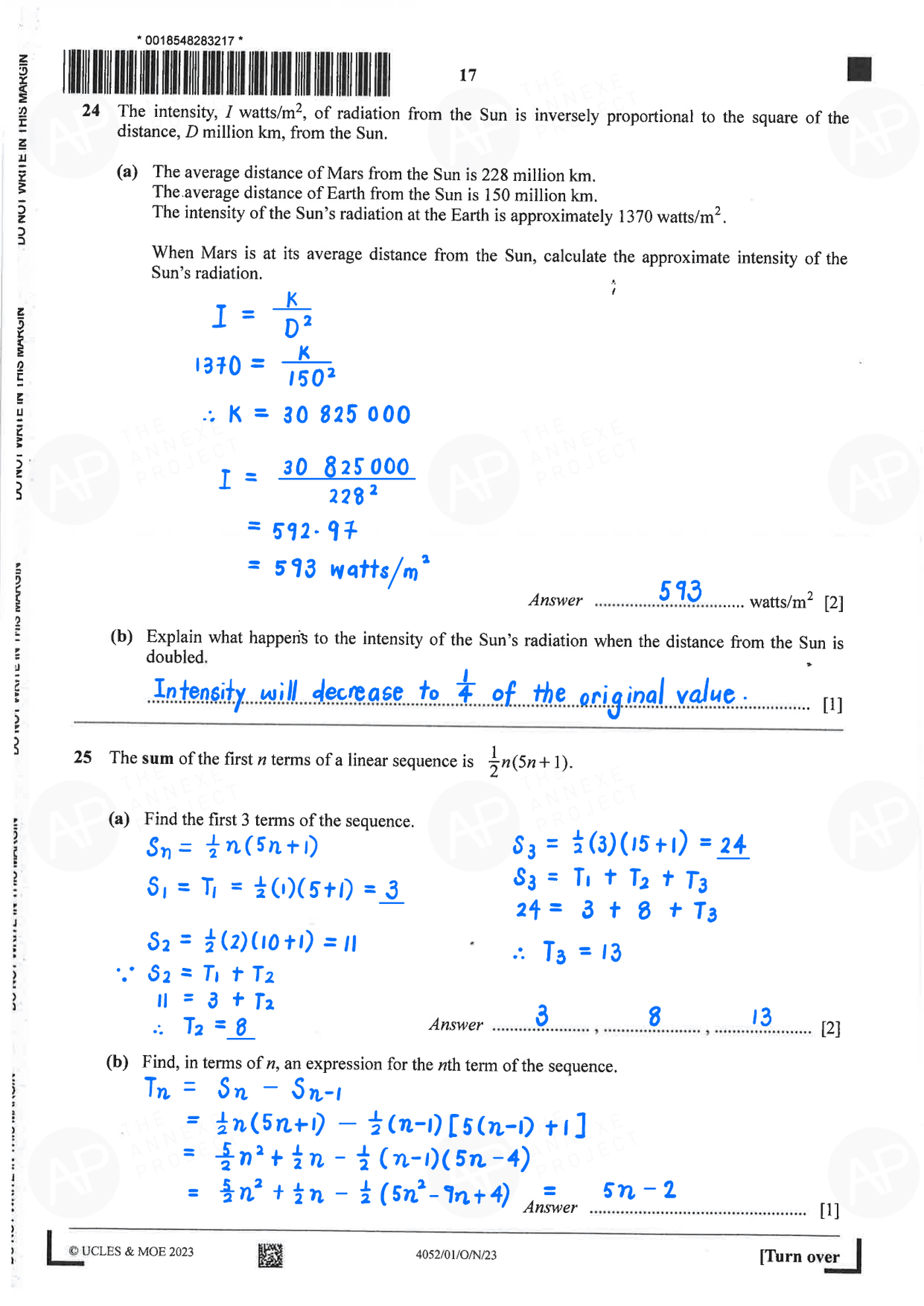 2023 O Level Elementary Mathematics Paper 1 alvin updated page 17 fs8