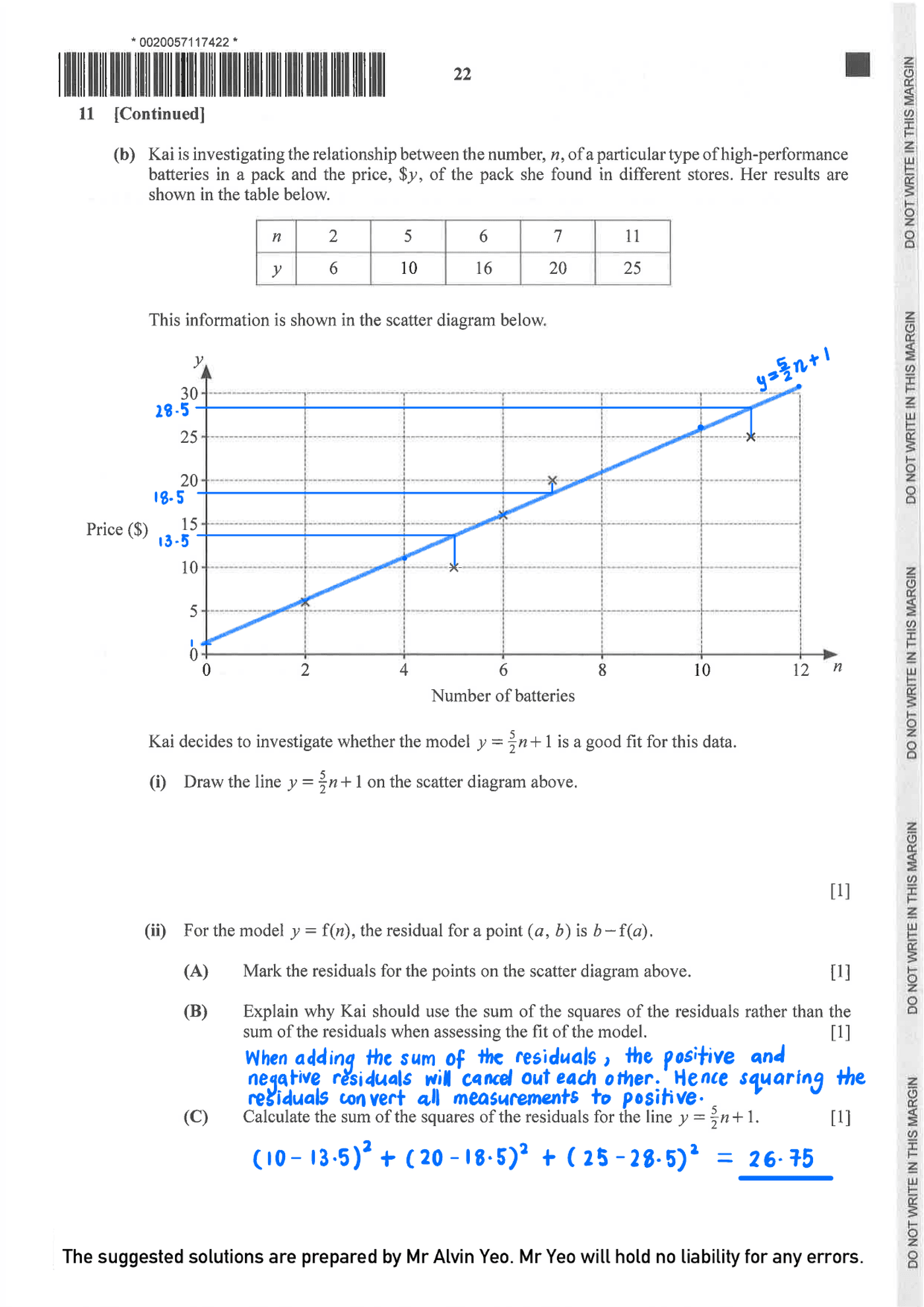 2024 GCE A LEVEL H2 MATHEMATICS PAPER 2 SOLUTION 23 2024 A Level H2 Mathematics Paper 2 page 22