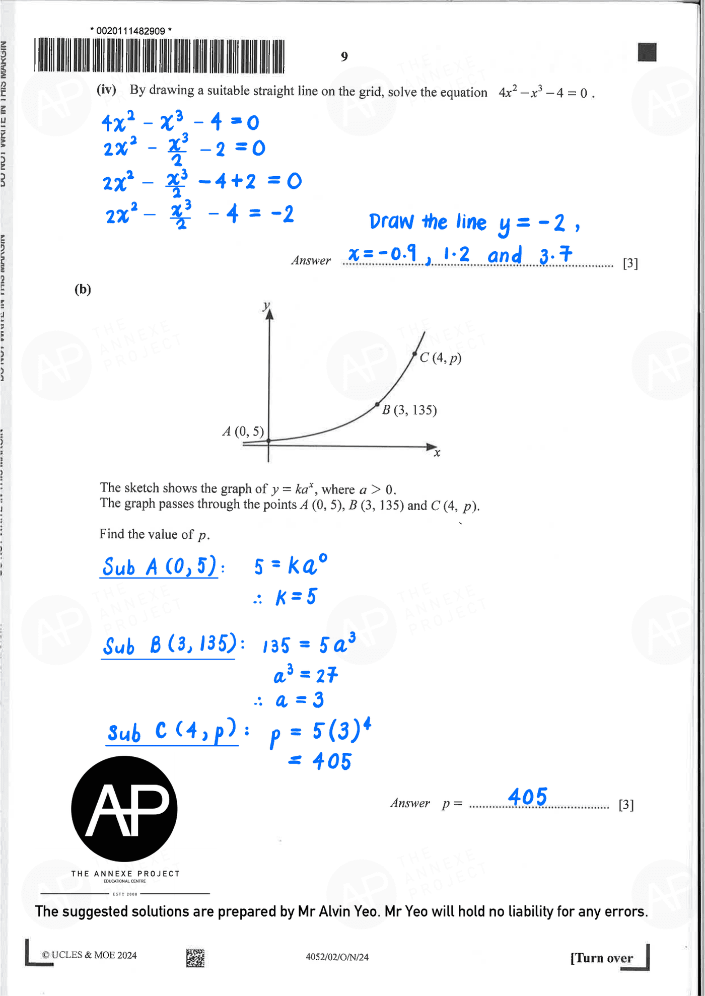 2024 O Level Elementary Mathematics Paper 2 Solutions page 09 fs8