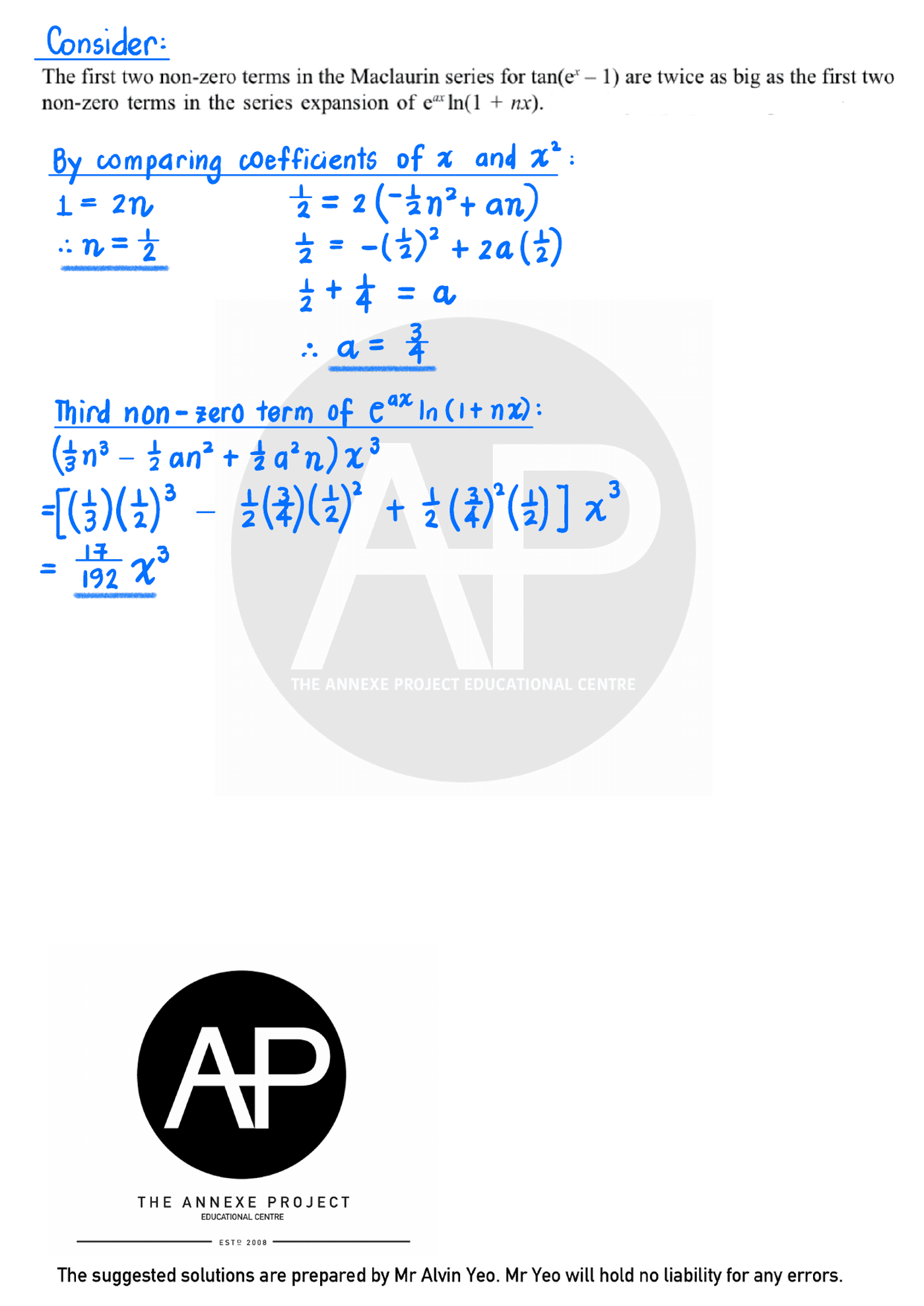 2025 A Level Specimen Paper 2 page 07