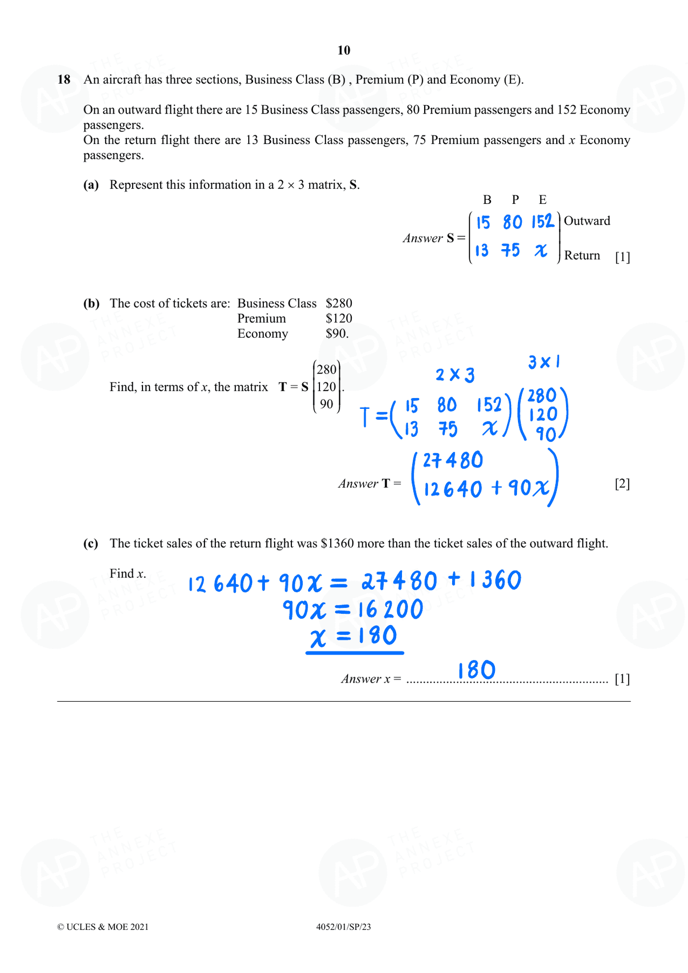 Annexe Project 2023 O Level Elementary Mathematics Specimen Paper 1 page 10 fs8