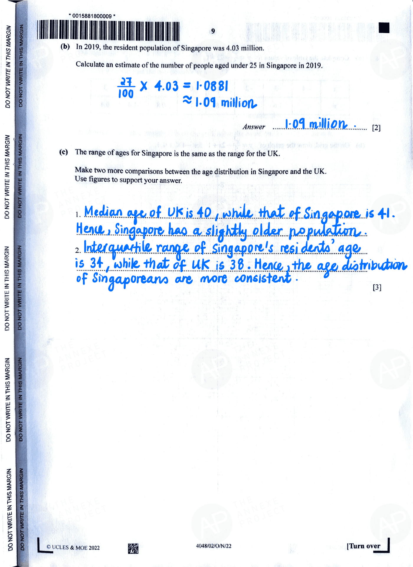 O level E Math Paper 2 page 06 fs8