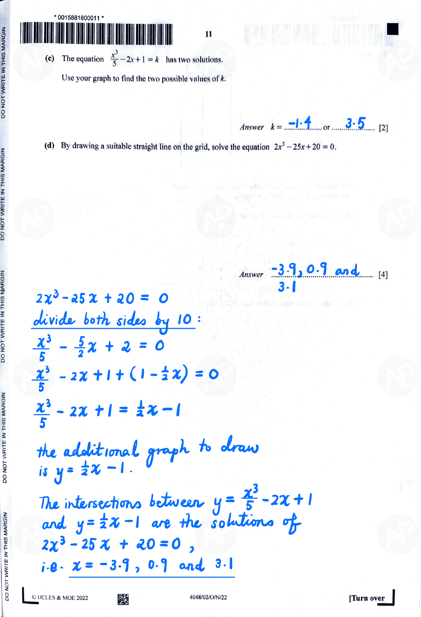 O level E Math Paper 2 page 08 fs8