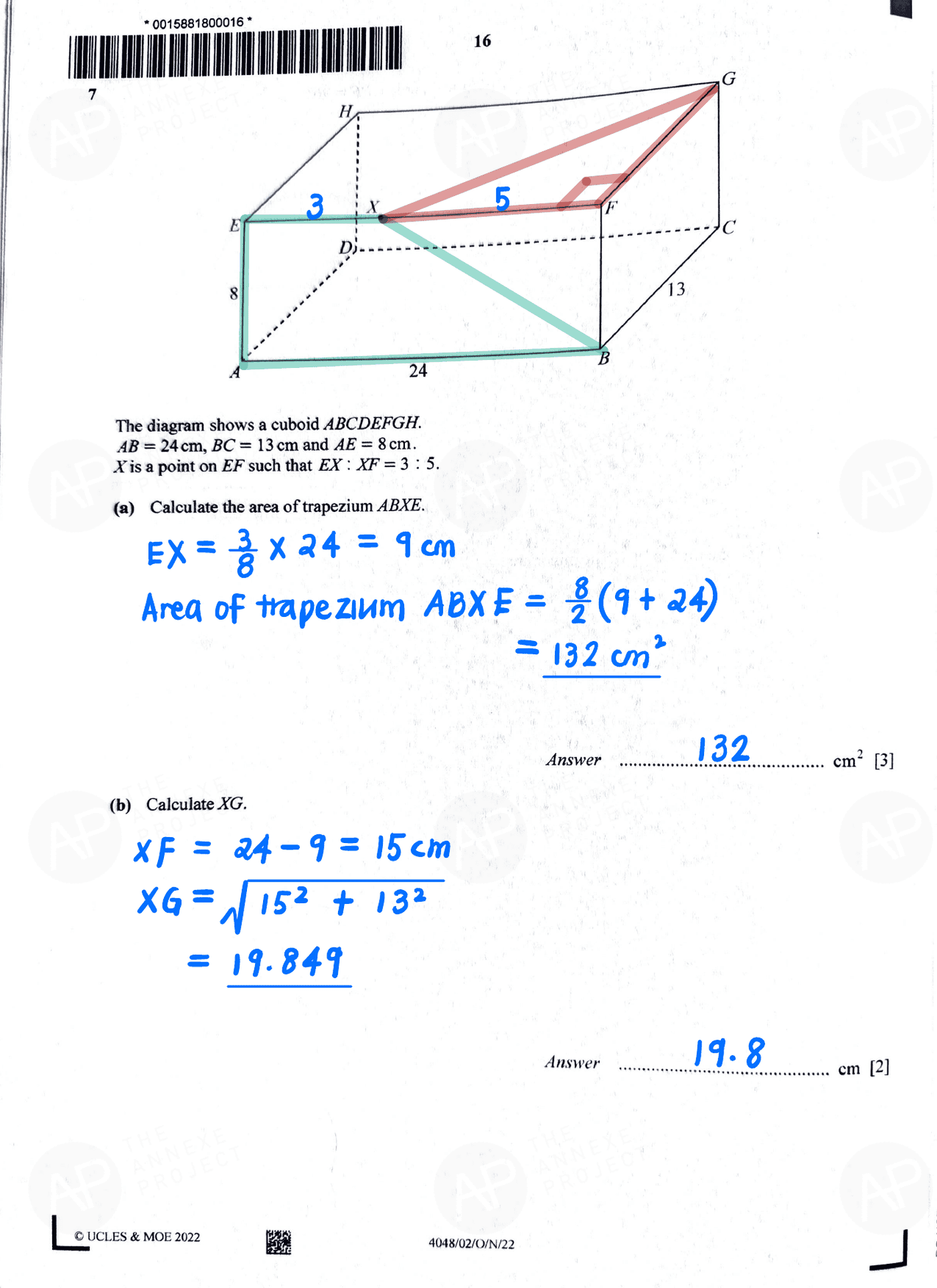 O level E Math Paper 2 page 13 fs8