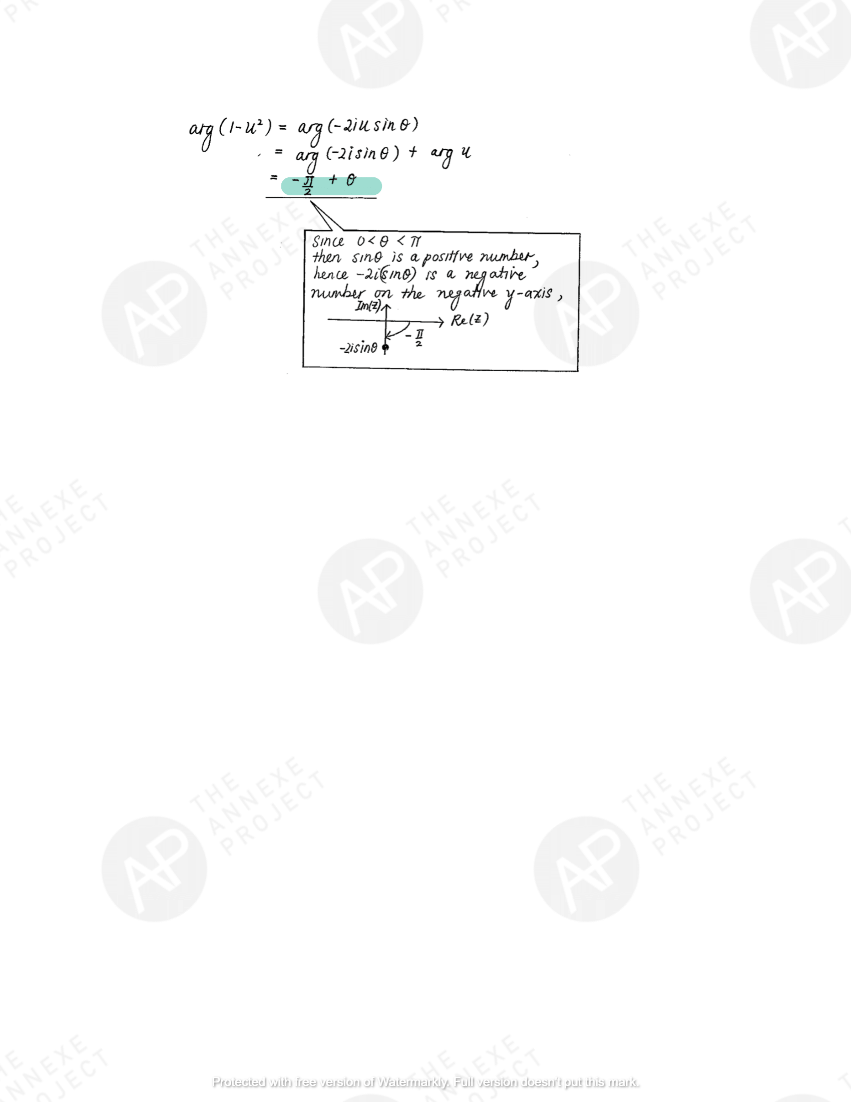 The Annexe Project A Level H2 Math Tuition 2017 A Level Specimen Paper 1 solution 08