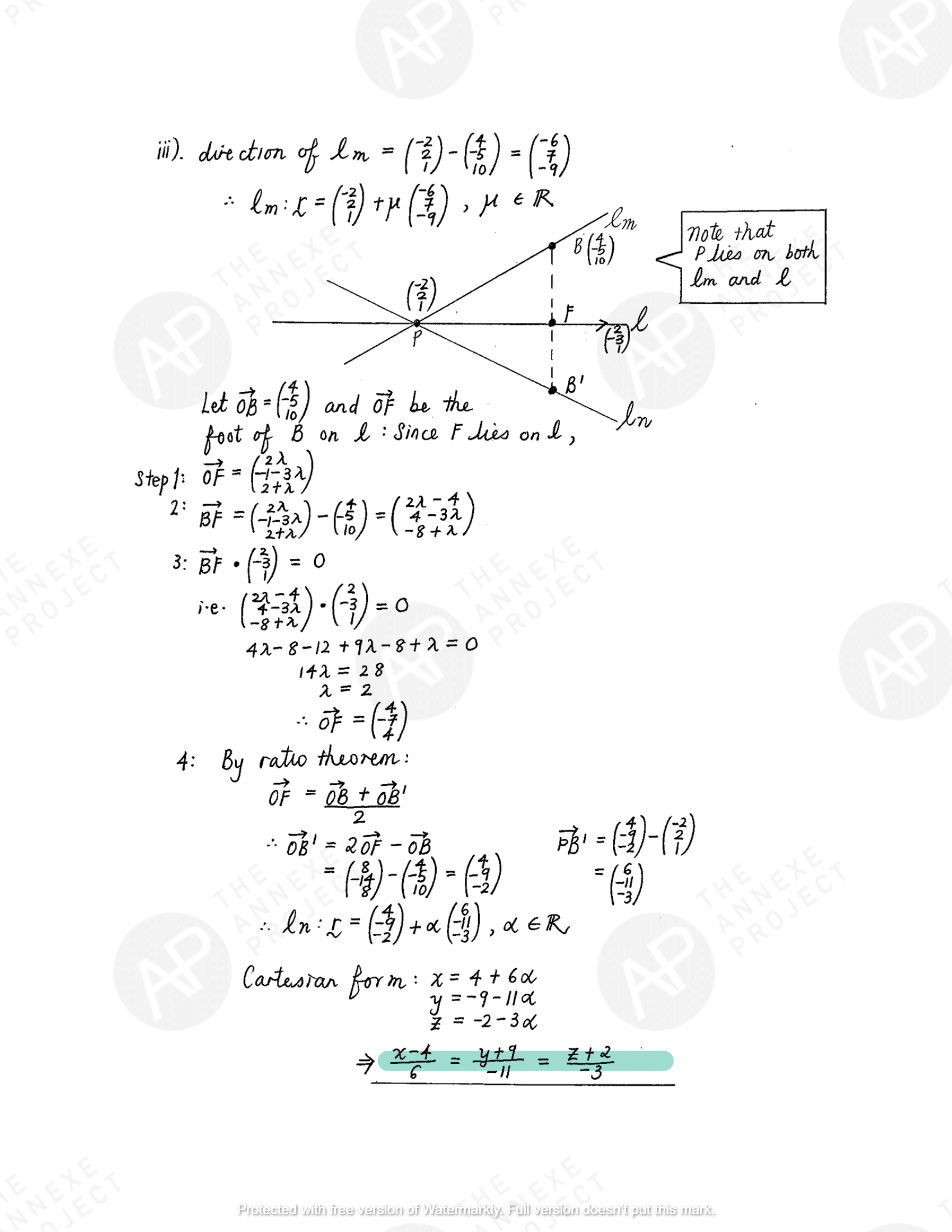 The Annexe Project A Level H2 Math Tuition 2017 A Level Specimen Paper 1 solution 14