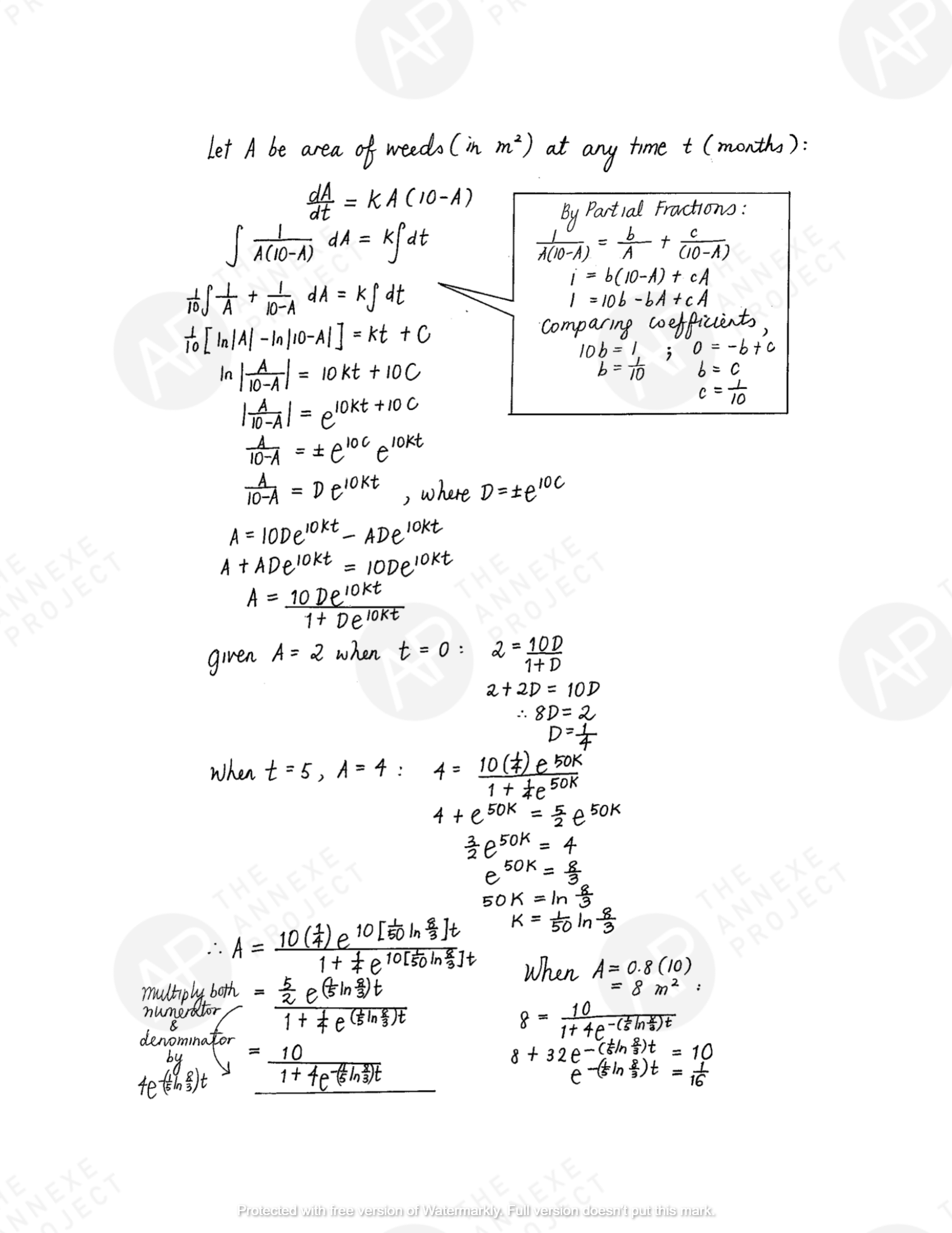 The Annexe Project A Level H2 Math Tuition 2017 A Level Specimen Paper 1 solution 16