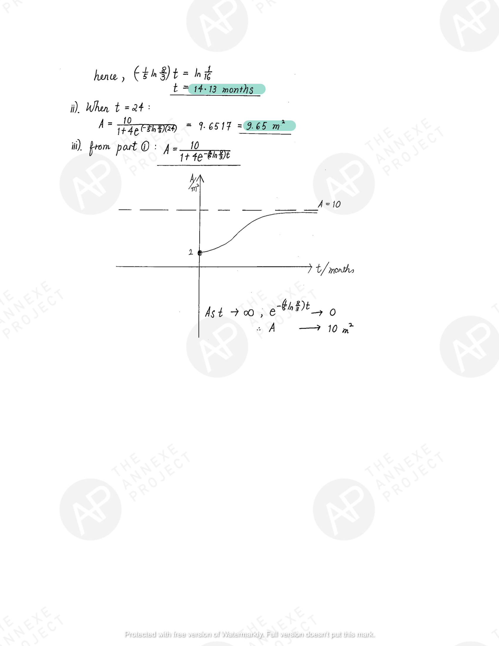 The Annexe Project A Level H2 Math Tuition 2017 A Level Specimen Paper 1 solution 17