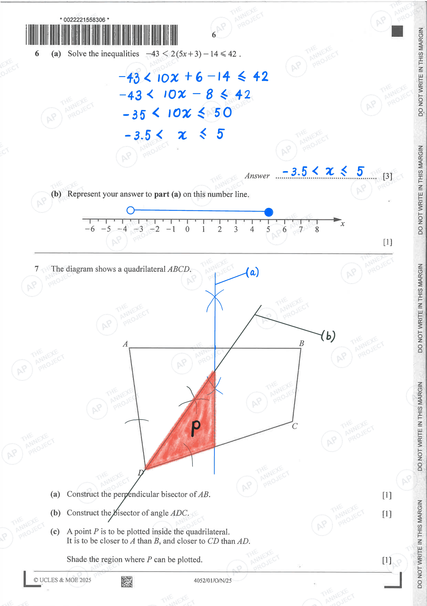 2025 O Level Elementary Mathematics Paper 1 Solutions page 06 fs8 1