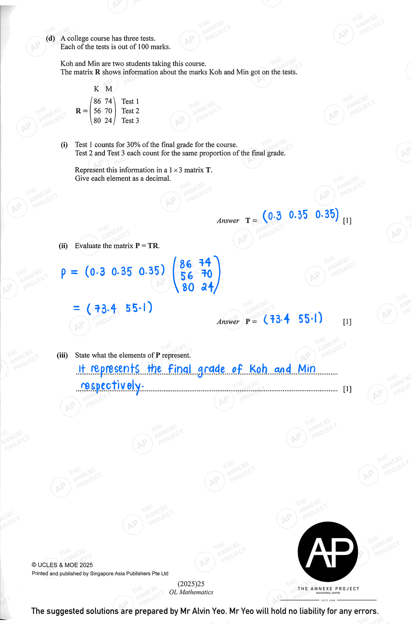 2025 O Level Elementary Mathematics Paper 2 Solutions page 07 fs8