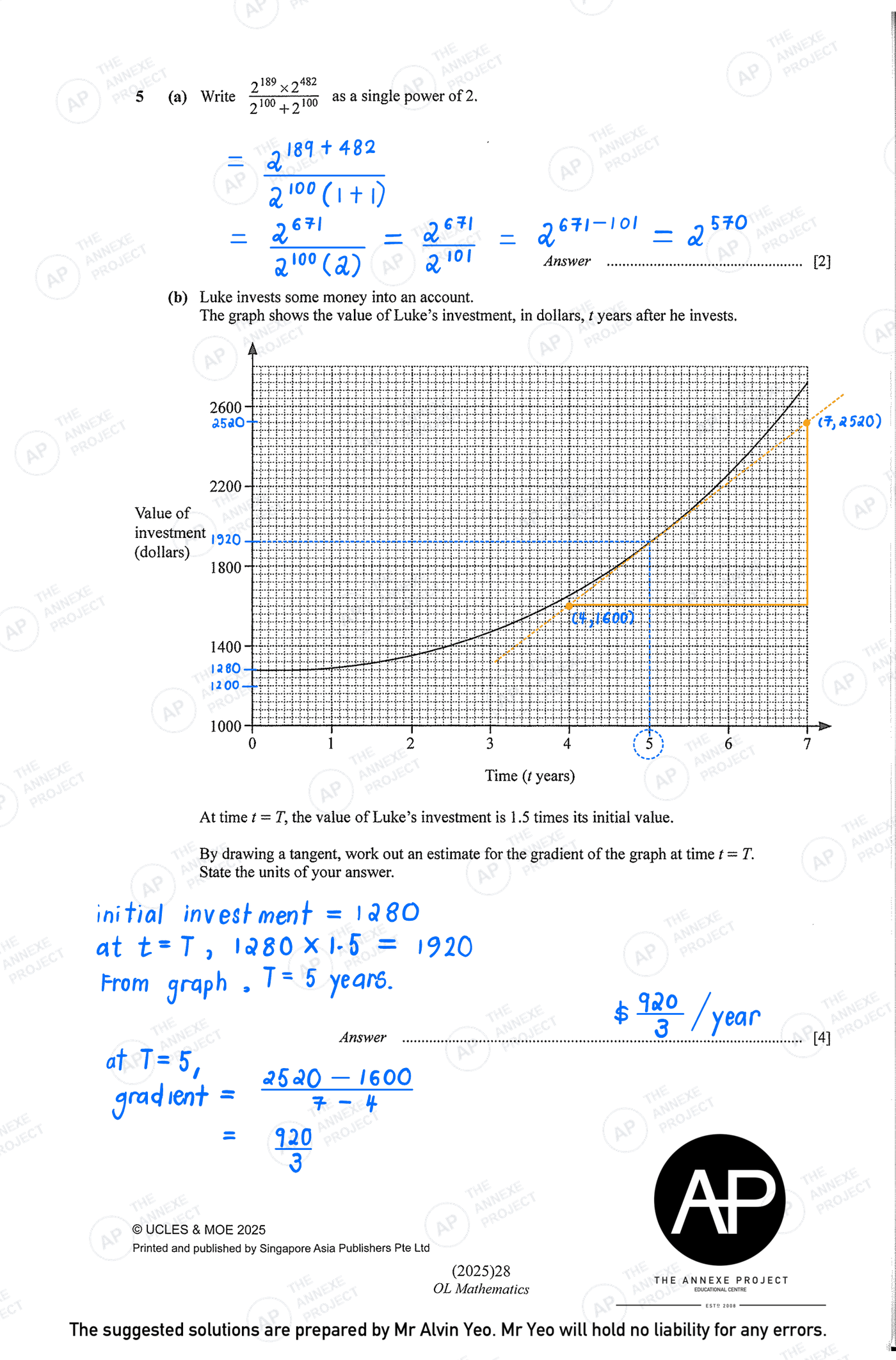 2025 O Level Elementary Mathematics Paper 2 Solutions page 10 fs8