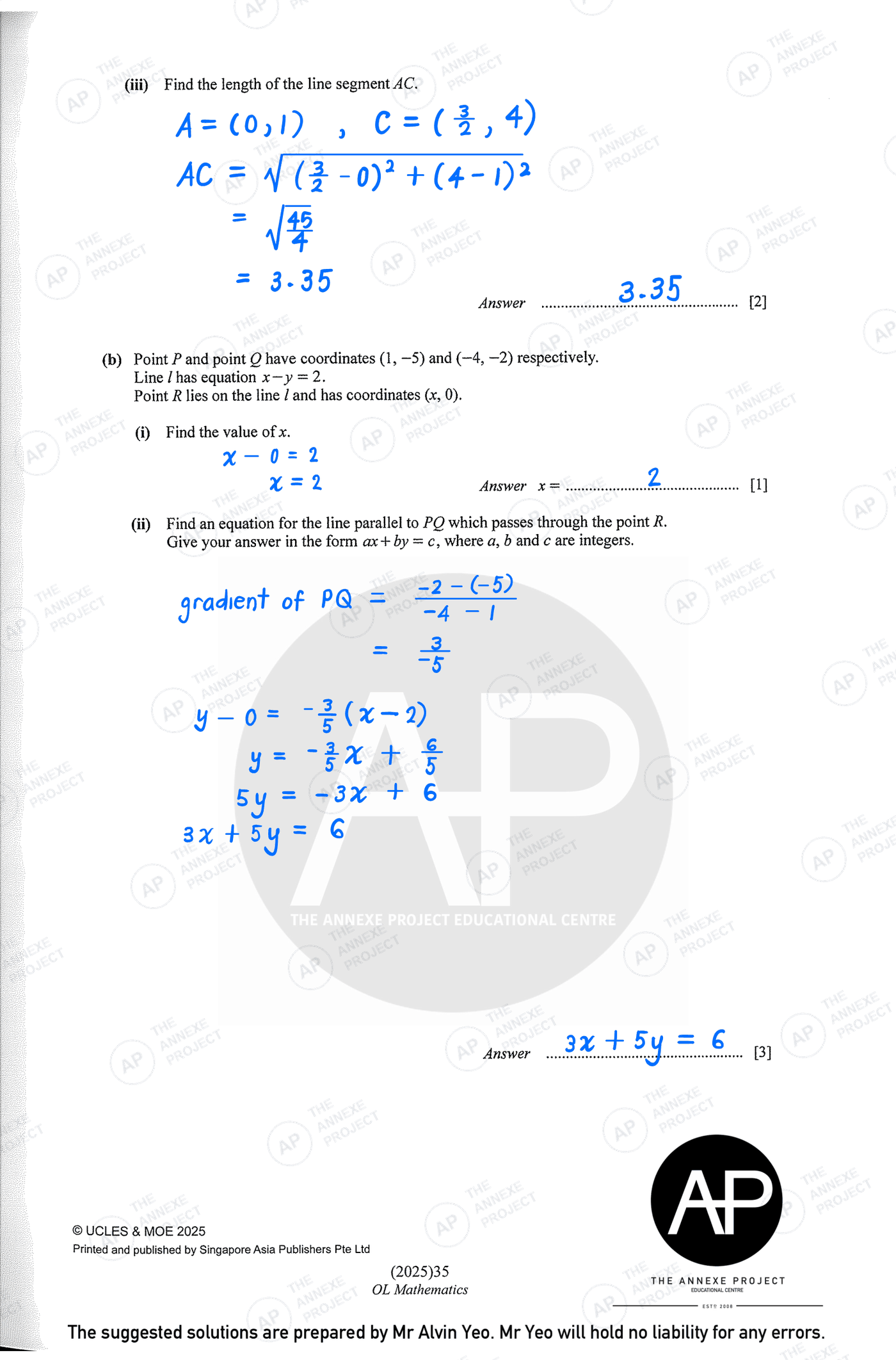 2025 O Level Elementary Mathematics Paper 2 Solutions page 17 fs8
