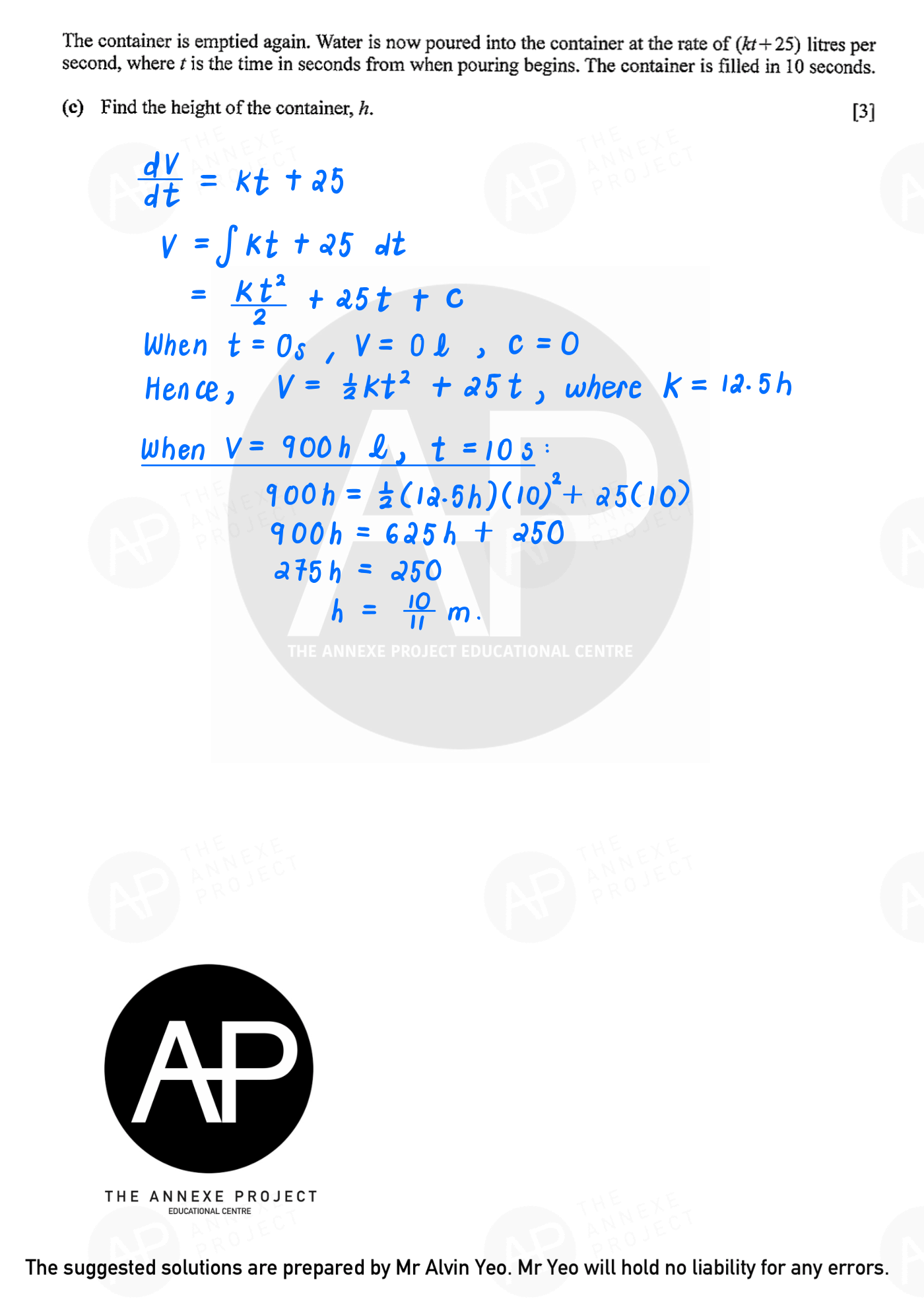 2022 GCE A LEVEL H2 MATHEMATICS PAPER 2 SOLUTION 4 2022 A Level H2 Mathematics Paper 2 solution page 04 fs8