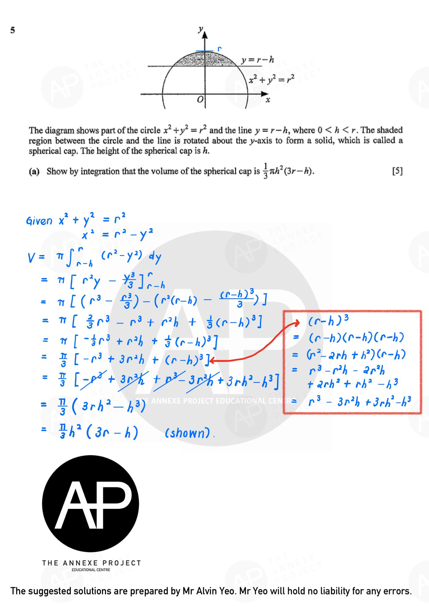 2022 GCE A LEVEL H2 MATHEMATICS PAPER 2 SOLUTION 9 2022 A Level H2 Mathematics Paper 2 solution page 09 fs8