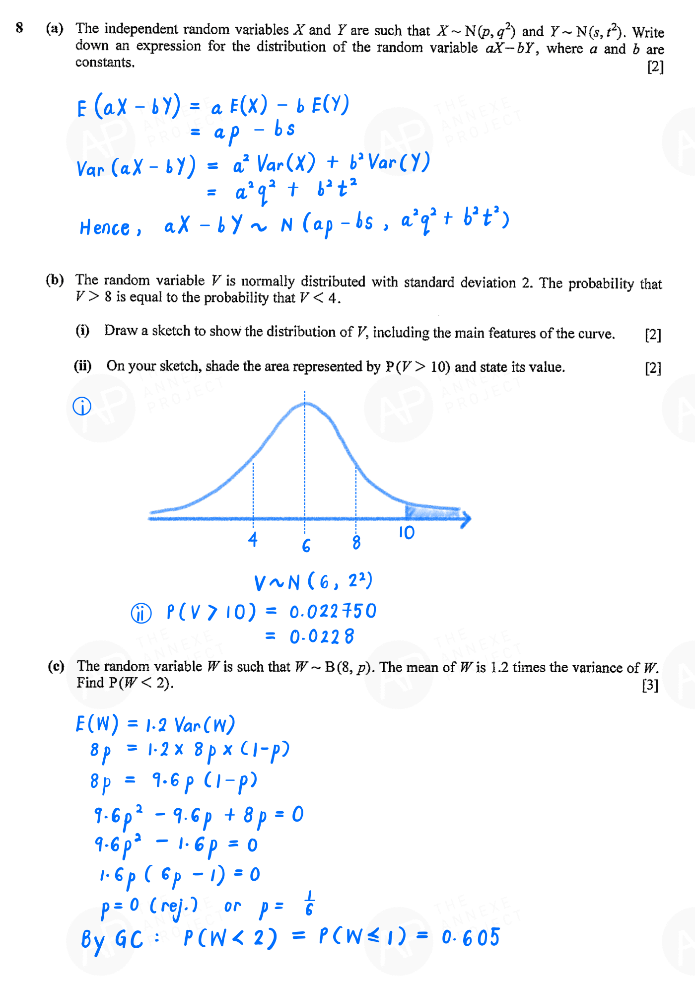 2022 GCE A LEVEL H2 MATHEMATICS PAPER 2 SOLUTION 14 2022 A Level H2 Mathematics Paper 2 solution page 14 fs8